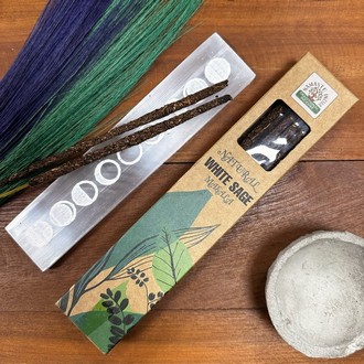 Namaste India Natural Masala White Sage - Fehér Zsálya Füstölő, 8 db